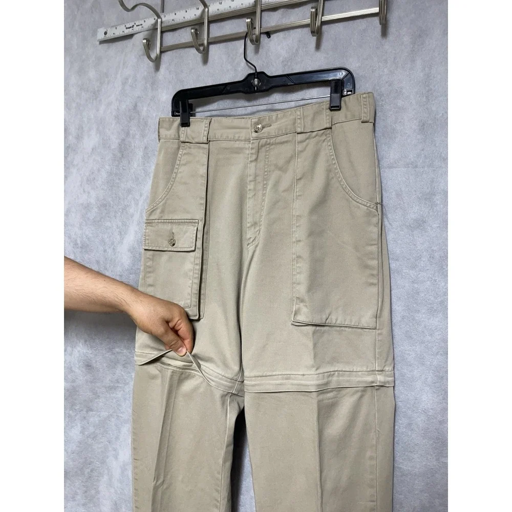 VTG Banana Republic Pants Men's 31X33 Chino Twill Convertible Safari Straight